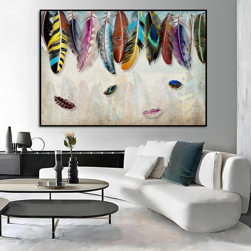 ماركتنا لوحة قماشية بتصميم الفن التشكيلي مع برواز مجوف مقاس (60×40) قطعة واحدة - Image 1