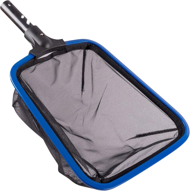 POOLAZA Pool Skimmer Net, Durable Fine Mesh Pool Net Skimmer, Sturdy Frame Pool Nets for Cleaning with Semi-Deep Netting Bag - Image 1