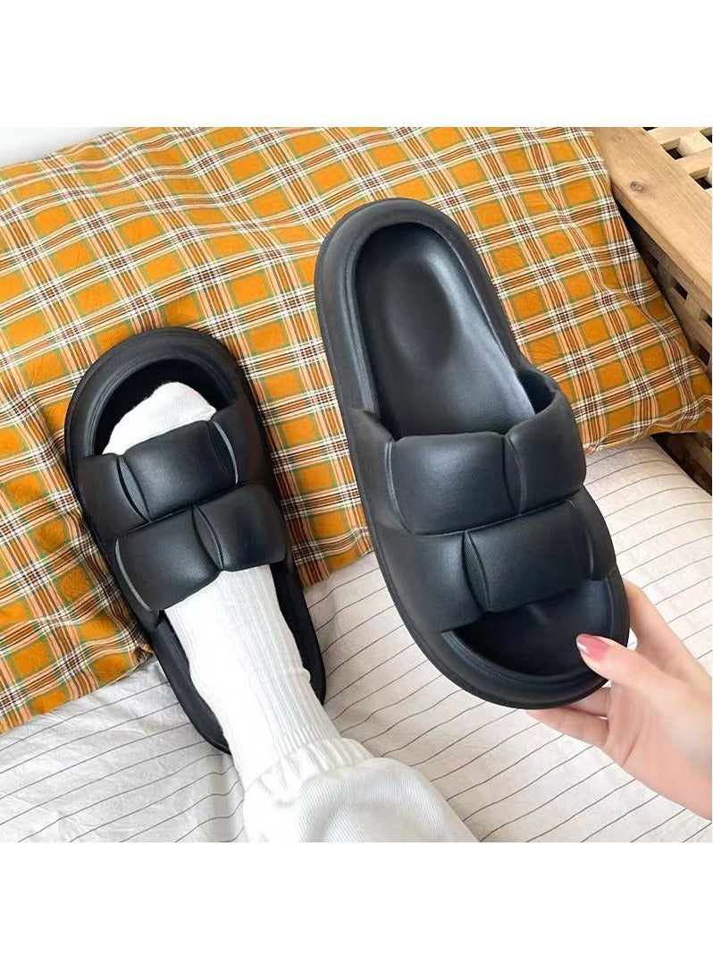 HomarKet Pillow Slippers Soft Shower Slippers for Women and Men Non Slip Quick Drying Shower Slides Bathroom Sandals with Ultra Cushion and Thick Sole  - Image 2