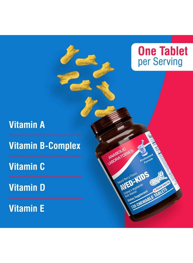 Anabolic Laboratories 25-in-1 Kids Chewable Multivitamin - Clinically Formulated Kids Multivitamin with Iron Magnesium Vitamins A B Complex C D E Antioxidant Rich Fruit Extracts & More - Made in The USA - 1 Month Supply - Image 3