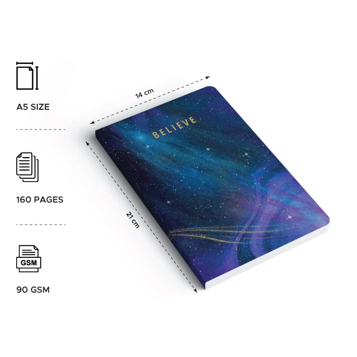 FACTOR NOTES A5 Notebook: Ruled | 90 GSM | 160 Pages (Believe) - Image 3