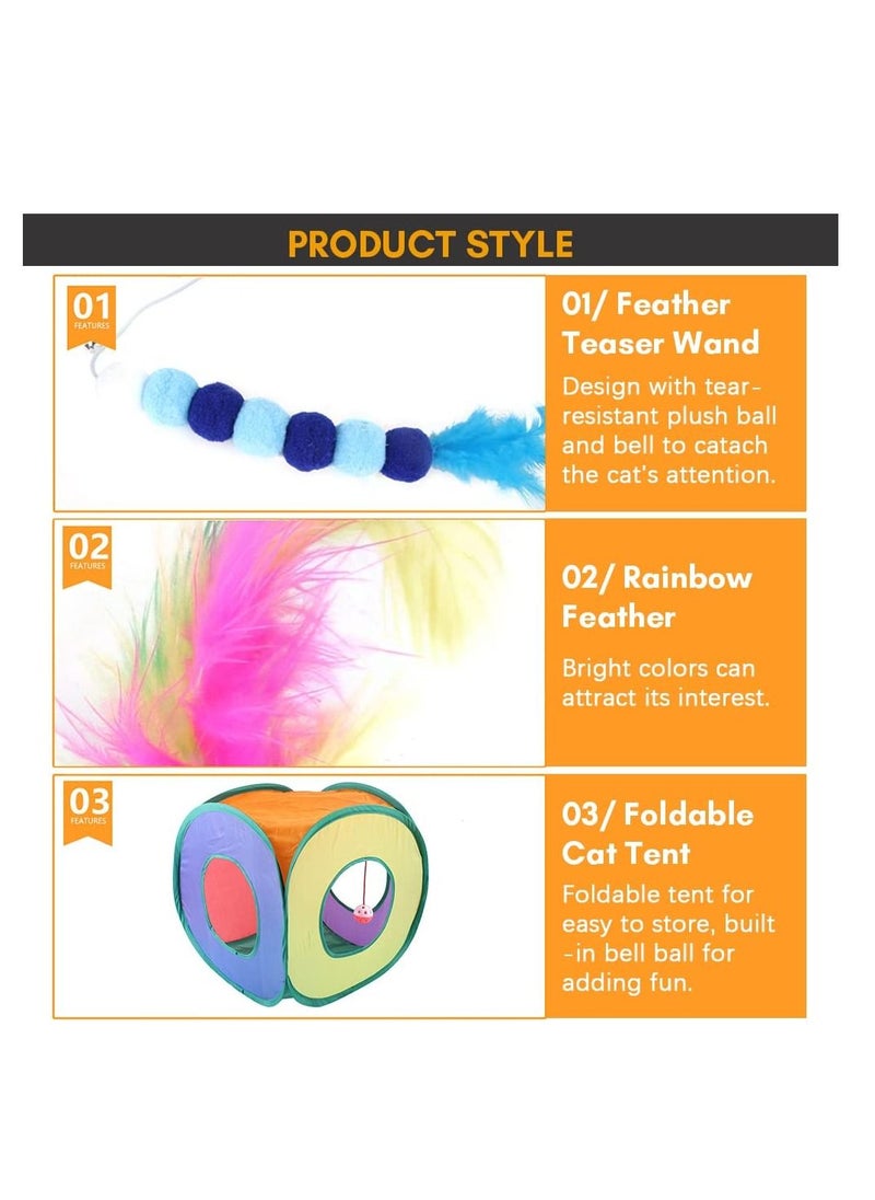 Generic - Altheqa Cat Toys 15PCS Kitten Toys Set Interactive Cat Toys for Indoor - Image 1