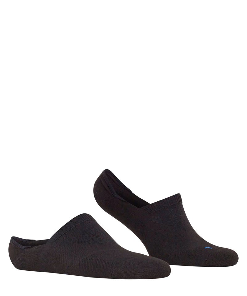 FALKE Unisex Cool Kick No Show Socks, Breathable, Cooling Effect, Polyester, Low Cut, Non Slip Heel Grip, Coolmax, Black (Black 3000), 9-10, 1 Pair - Image 3