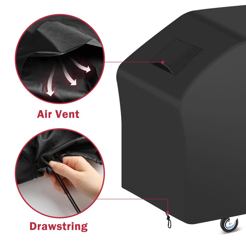 iCOVER 5482 Griddle Cover for Blackstone 36 inch Griddles with Hood, Waterproof Lightweight Polyester Barbecue Covers with Air Vent& Drawstring Flat Top Gas Grills Protection - Image 2
