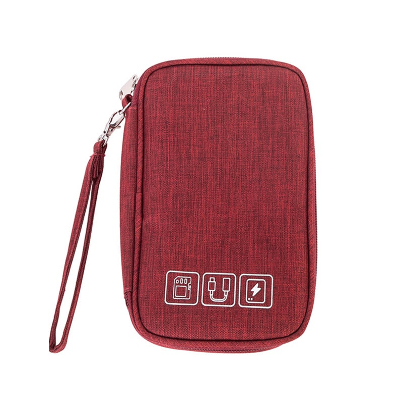 Data Cable Storage Bag Protective Cover Travel Electronic Organizer Bag Cable organzier Case Portable Digital Storage Bag for Electronic Accessories USB Cables Power Bank - Image 1