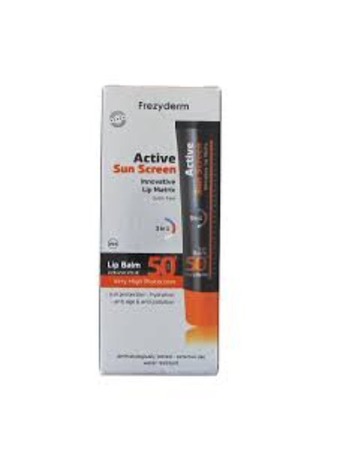Frezyderm Active Sun Screen SPF50+ Lip Balm 15ml - Image 3