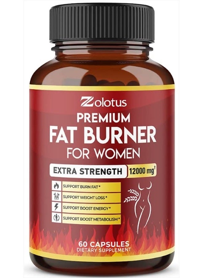 Zolotus Premium Weight Loss Pills for Women, The Best Belly Fat Burners for Women and Men, Metabolism Booster, Energy Pills, Highest Potency with Green Tea Extract 98%, 2 Months Supply - Image 1