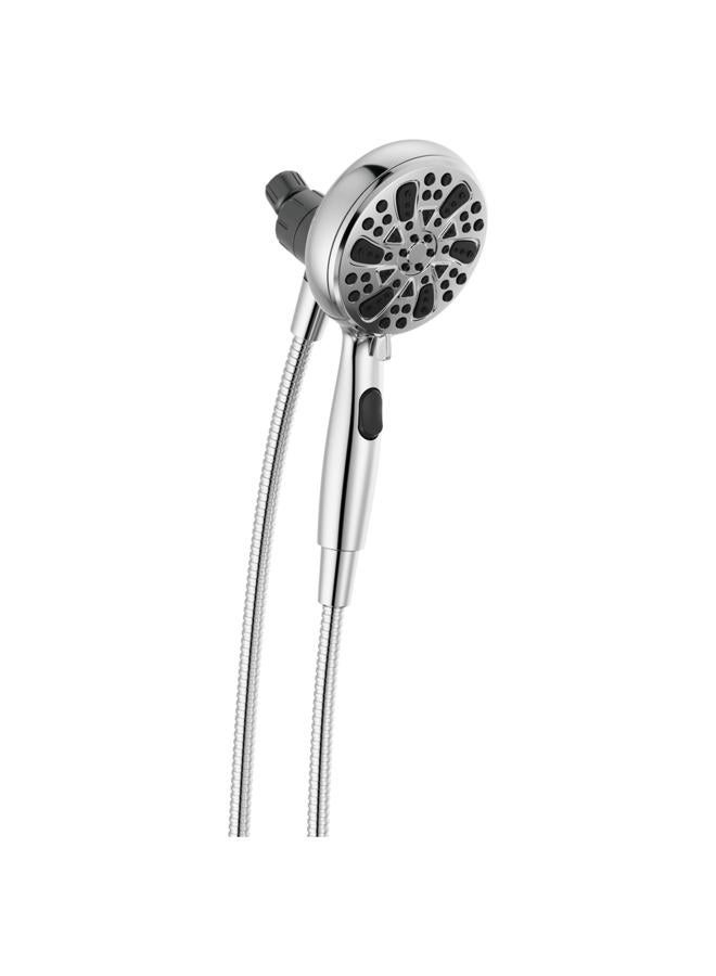 Delta -Faucet 6-Spray SureDock Magnetic Shower Head with Handheld Spray, Chrome Shower Head with Hose, Showerheads & Handheld Showers, Handheld Shower Heads, MagnaTite Docking, Chrome 75609 - Image 1