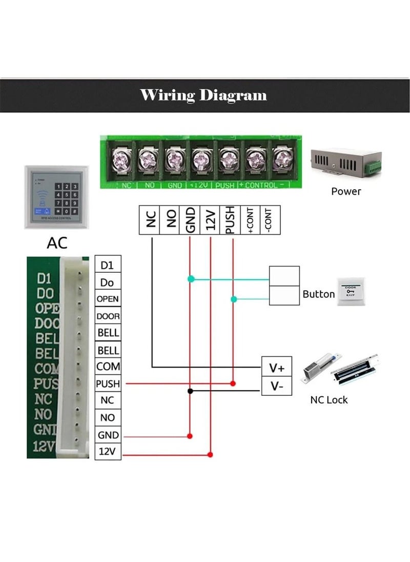 Rubik - RFID Access Control System Device with Card & Pin Code Access, Machine Security Proximity Entry Door Lock - Image 1
