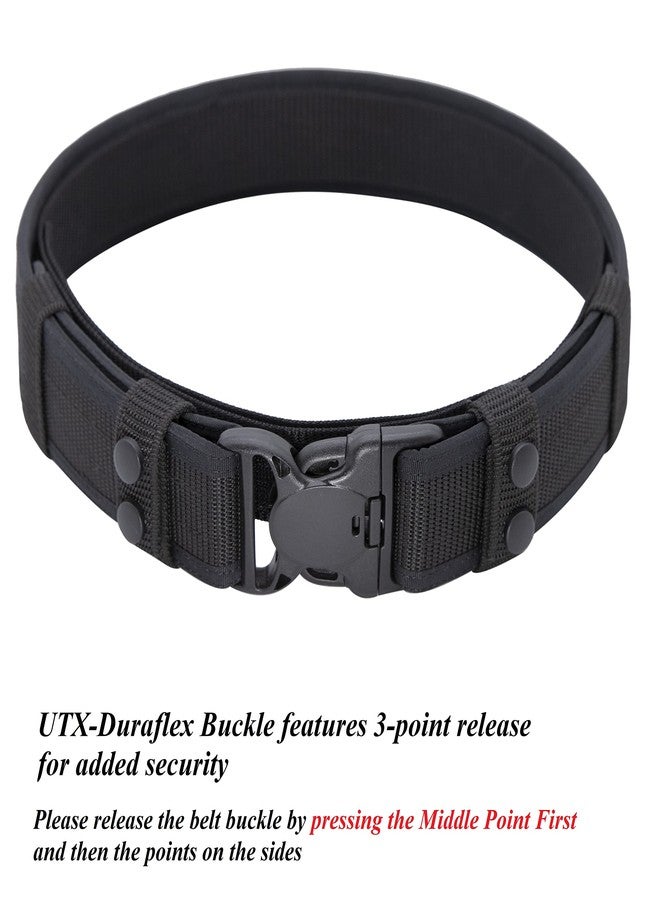 Dotacty Duty Belt for Police Law Enforcement Security Correctional Officer 2.25" Tactical Outer & Inner Belt for Work Patrol Gear Holster Pouches XXXL - Image 3