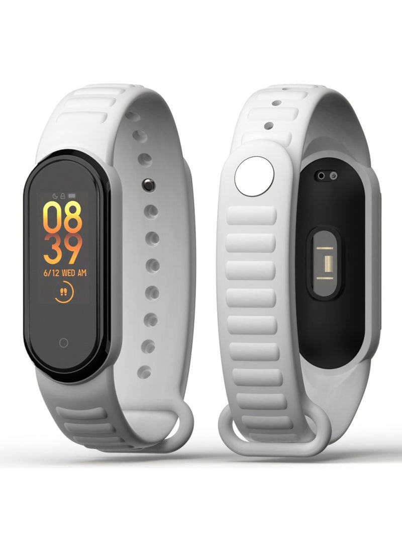 APEXEL Xiaomi Mi Band 5/6 Compatible Loop Patterned Silicone Band 