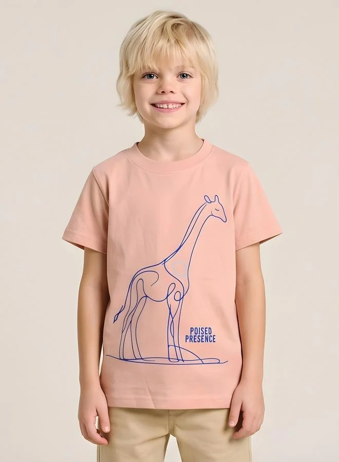 Take Two Boys Regular Fit Graphic T-Shirt By Juniorloom