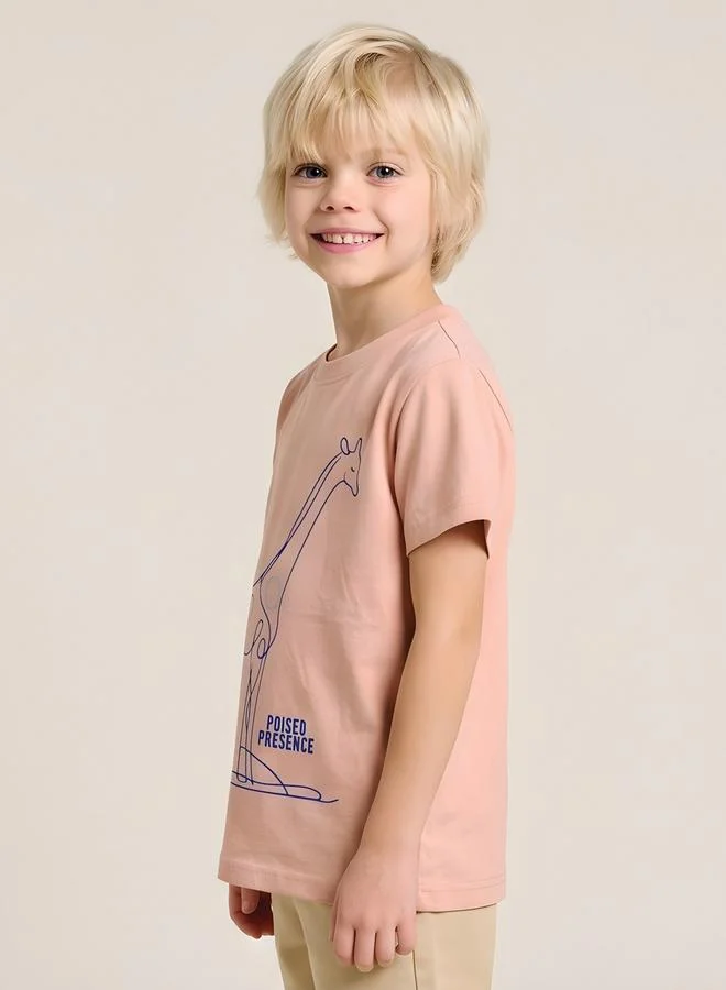 Take Two Boys Regular Fit Graphic T-Shirt By Juniorloom