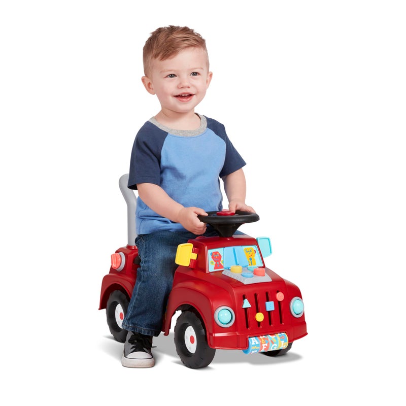 Radio Flyer Tinker Truck, for Toddlers 1-3, 3-in-1 Push Walker Ride On Car with 20 Sensory Activities, Anti-Tip Feature, Under-Seat Storage, Lights and Sounds, 42 lb Capacity, Toddler Ride On Toys - Image 1