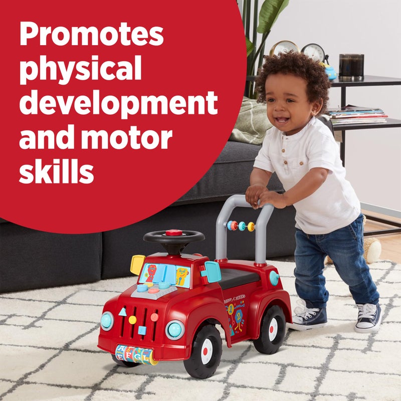 Radio Flyer Tinker Truck, for Toddlers 1-3, 3-in-1 Push Walker Ride On Car with 20 Sensory Activities, Anti-Tip Feature, Under-Seat Storage, Lights and Sounds, 42 lb Capacity, Toddler Ride On Toys - Image 3
