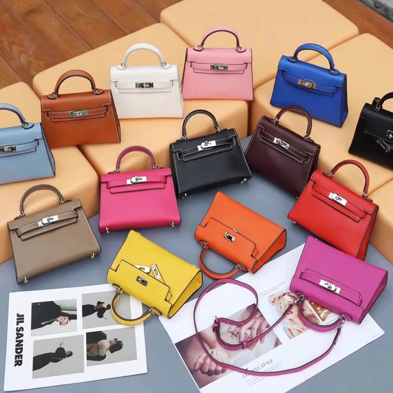 2025 New Trendy Second-Generation Genuine Leather Women's Bag, Fashionable Kelly Bag, Mini Small Bag, Shoulder Crossbody Handbag, Kelly Bag - Image 2