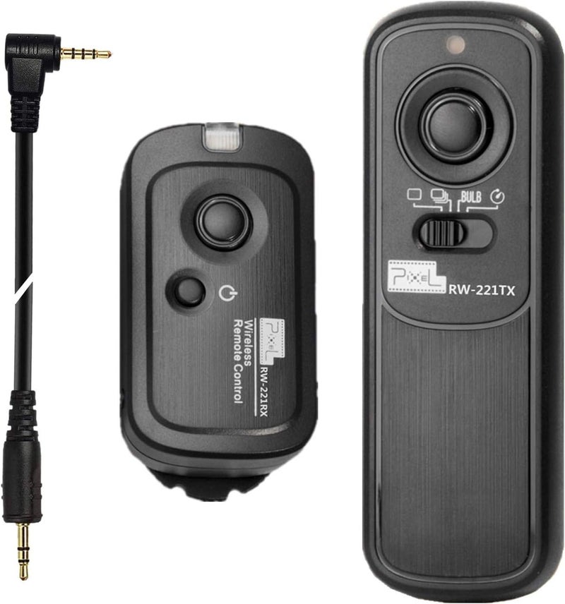 Pixel DSLR Wireless Shutter Release Remote Control L1 for Panasonic RM-L1AM S5 S1 G95 G91 G90 G9 G10 G70 GH3 GH4 GH5 GH6 GX7 G85 G81 FZ50K FZ100 FZ200 FZ1000 FZ2500 FZ2000 FZ330 FZ30GX7 Remote Shutter - Image 1