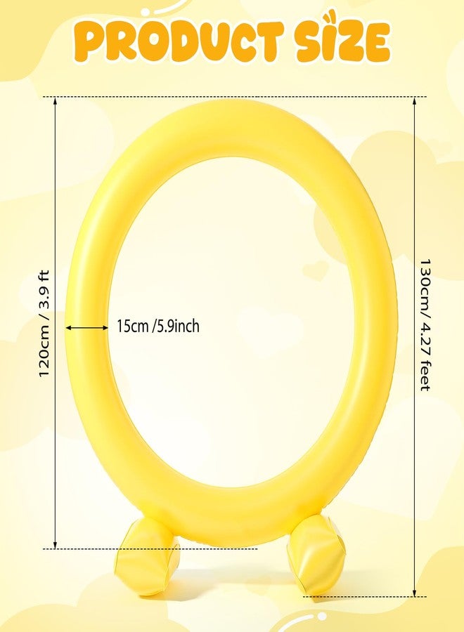 Civaner 1 Pc Gold Inflatable Jump Ring Cartoon Backyard Game Party Favor for Summer Birthday Holiday Outdoor Decorations - Image 2