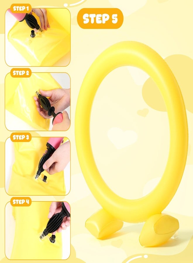 Civaner 1 Pc Gold Inflatable Jump Ring Cartoon Backyard Game Party Favor for Summer Birthday Holiday Outdoor Decorations - Image 4