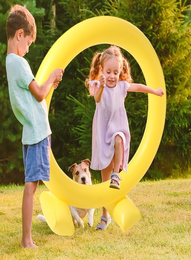 Civaner 1 Pc Gold Inflatable Jump Ring Cartoon Backyard Game Party Favor for Summer Birthday Holiday Outdoor Decorations - Image 3