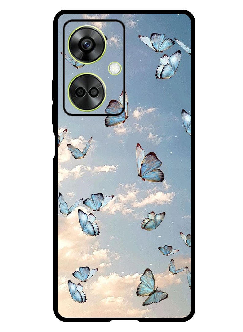 Theodor Protective Case Anti Scratch Shock Proof Bumper Cover For OnePlus Nord CE 3 Butterfly in sky - Image 1