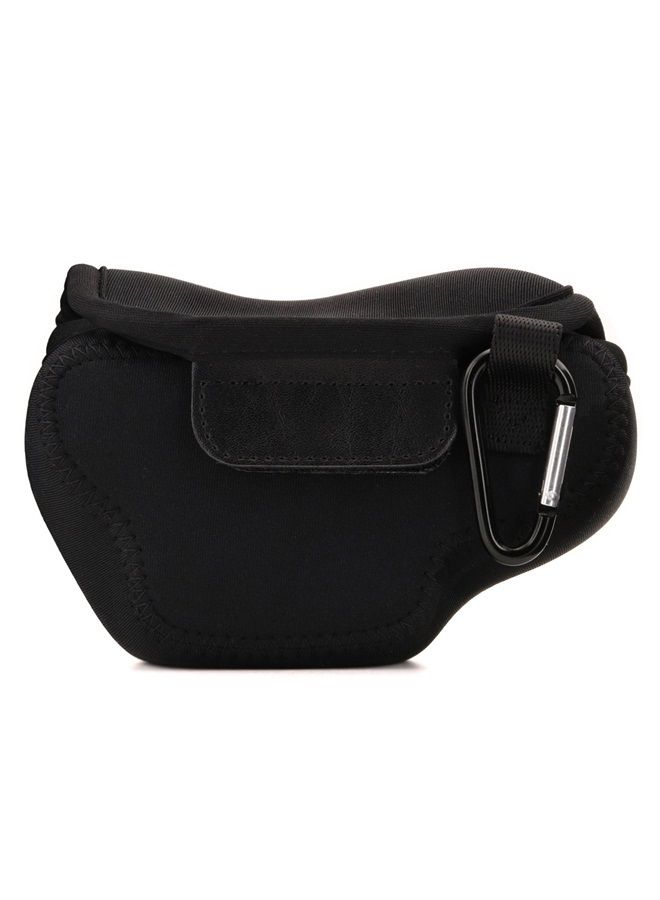 MegaGear Olympus Om-D E-M10 Mark Iıı (14-42MM) Ultra Light Neoprene Camera Case, With Carabiner - Black - MG1355 - Image 2