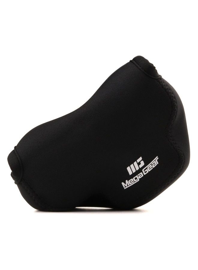 MegaGear Olympus Om-D E-M10 Mark Iıı (14-42MM) Ultra Light Neoprene Camera Case, With Carabiner - Black - MG1355 - Image 1