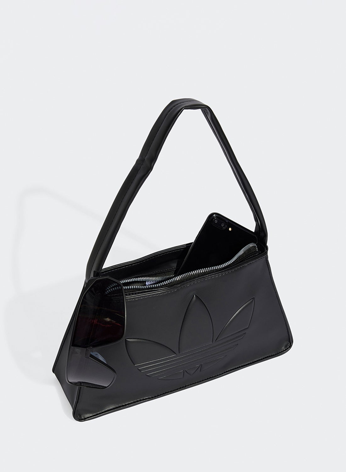 ★adidas★ Outline Trefoil Shoulder Bag Clear Sky Adidas Original Polyurethane Outline Trefoil Shoulder Bag