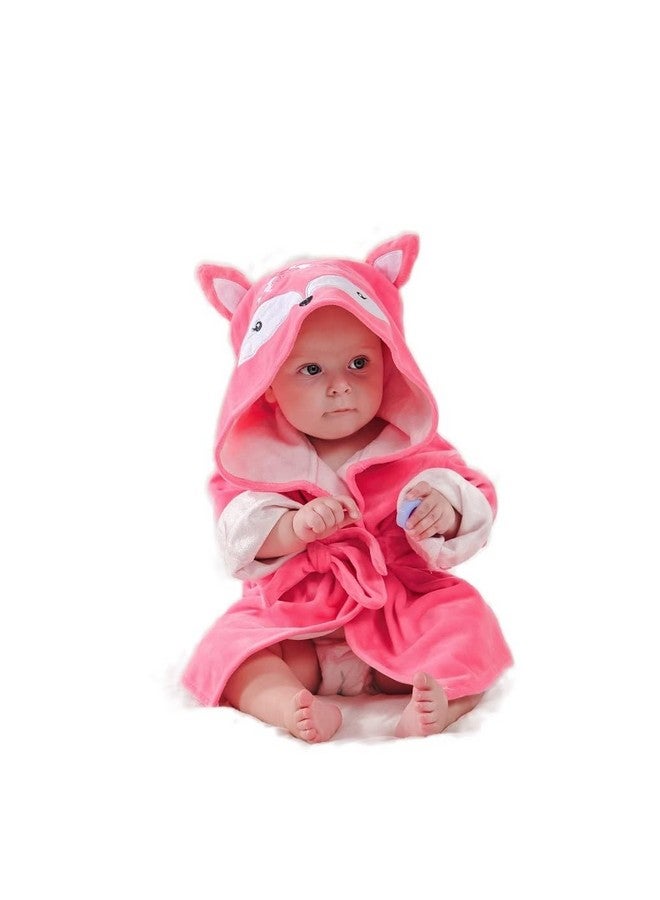 SZCQ Baby Girl Bathrobe Wash Waddle Fox Hooded Towel Newborn Blankets Bath Robes 0 6 12 18 Month Ultra Absorbent - Image 1