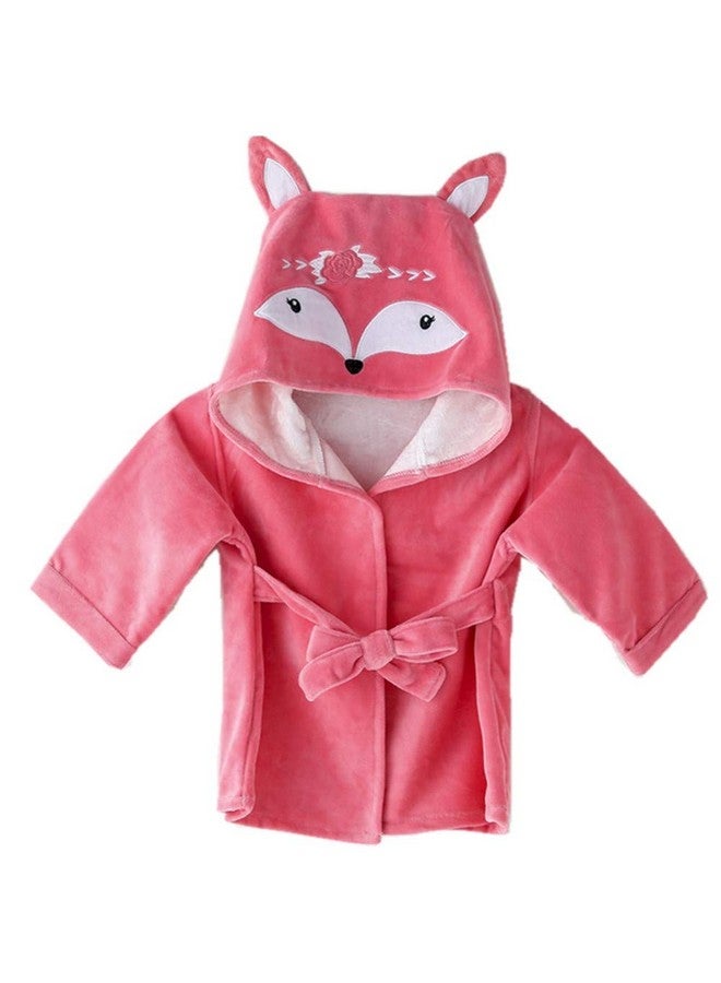 SZCQ Baby Girl Bathrobe Wash Waddle Fox Hooded Towel Newborn Blankets Bath Robes 0 6 12 18 Month Ultra Absorbent - Image 2