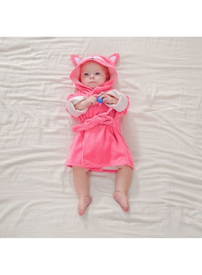 SZCQ Baby Girl Bathrobe Wash Waddle Fox Hooded Towel Newborn Blankets Bath Robes 0 6 12 18 Month Ultra Absorbent - Image 4