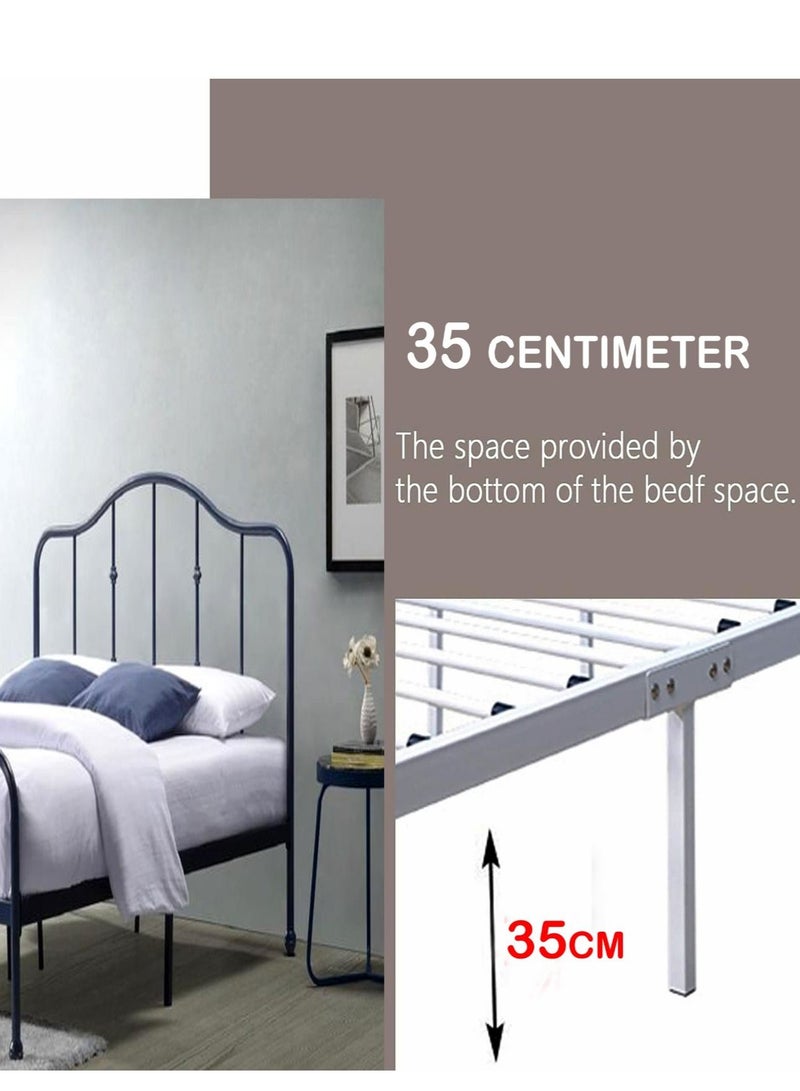Living Steel Bed With Thick Steel Base 200*140*115cm  - Image 4