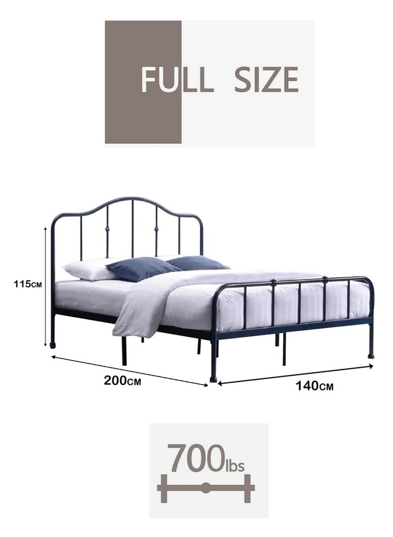Living Steel Bed With Thick Steel Base 200*140*115cm  - Image 3