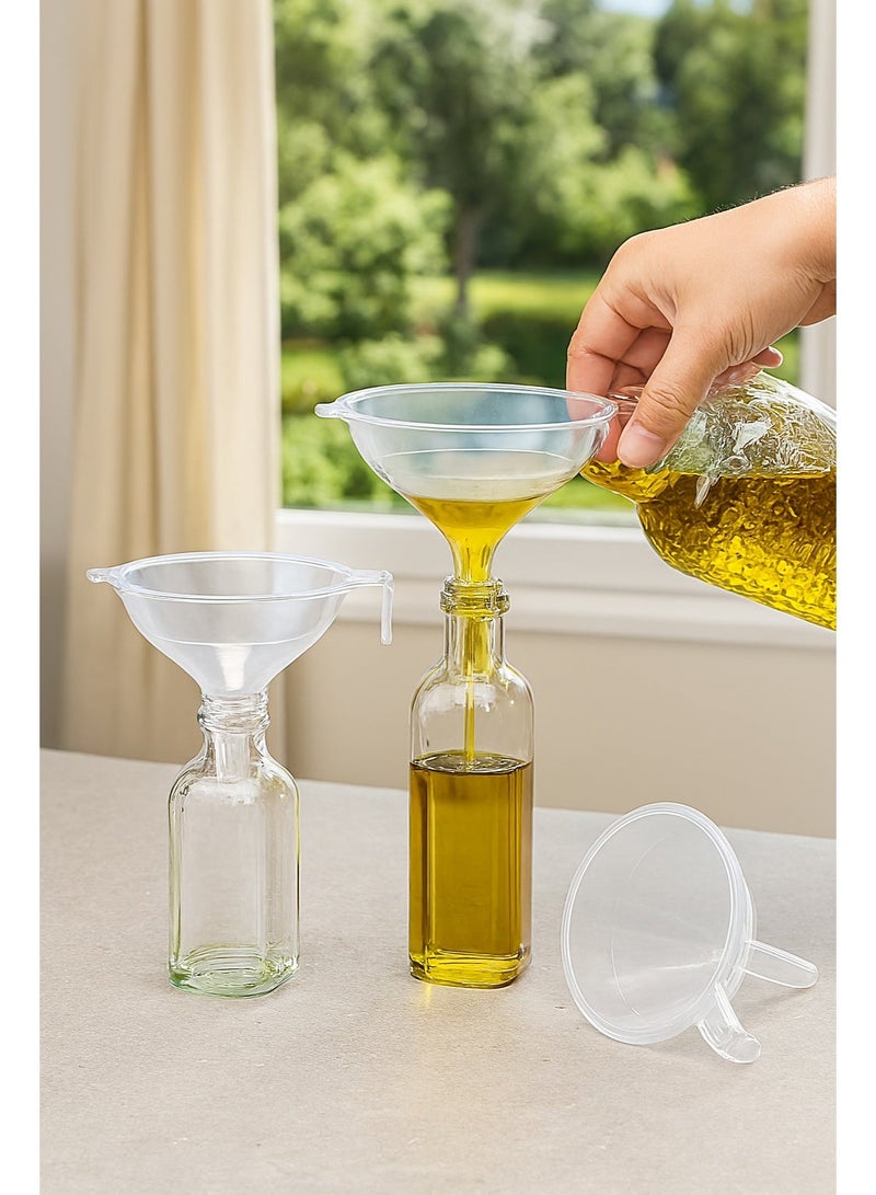 كلوكس طقم قمع بلاستيك شفاف 3 حبة - Image 1