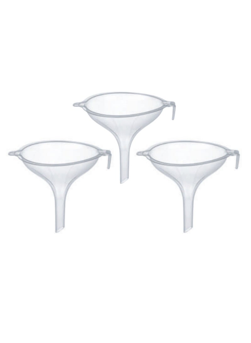 كلوكس طقم قمع بلاستيك شفاف 3 حبة - Image 2