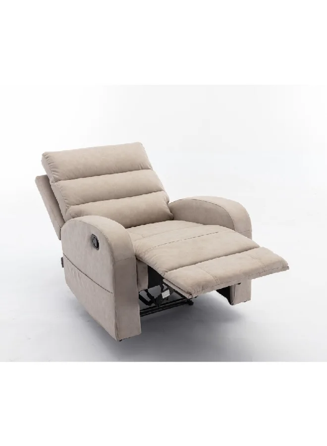 Micasa Elegant And Modern Design Manual Recliner Chair Beige 102.5 X 84 X 85 Cm Sx-81407 Beige