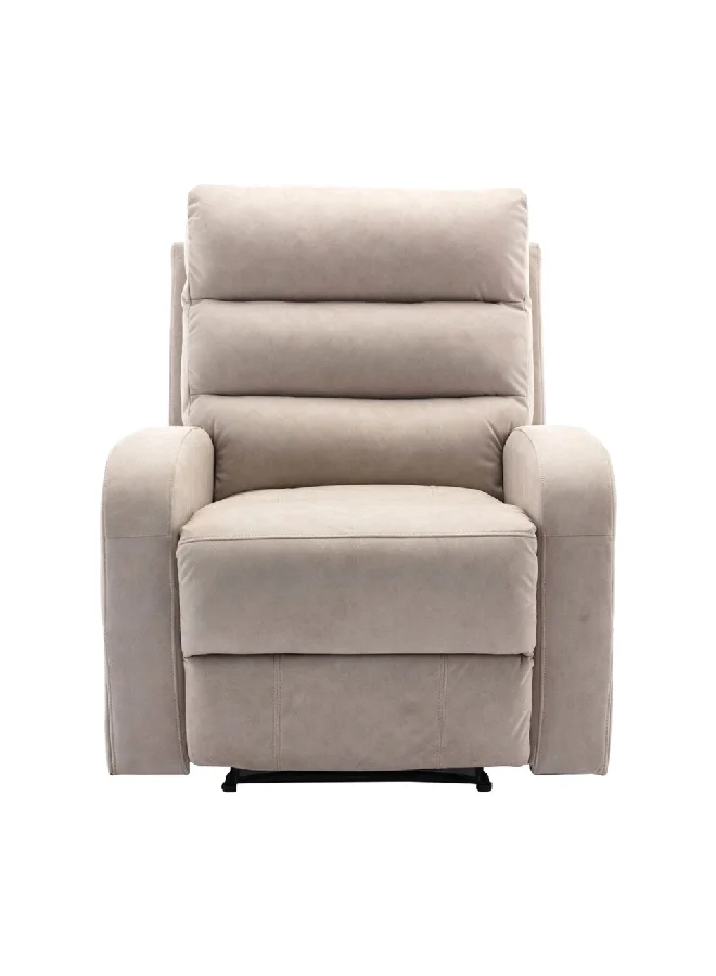 Micasa Elegant And Modern Design Manual Recliner Chair Beige 102.5 X 84 X 85 Cm Sx-81407 Beige