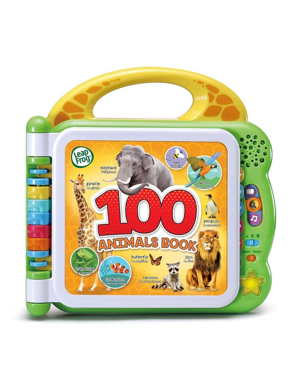 LeapFrog Learning Friends 100 Animals Book - Bilingual English & French Interactive Vocabulary Toy - Image 1