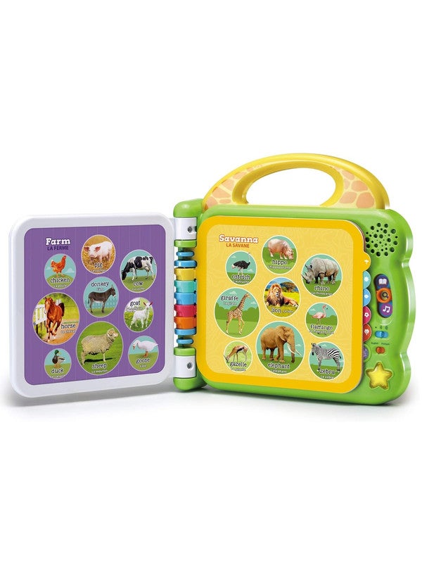 LeapFrog Learning Friends 100 Animals Book - Bilingual English & French Interactive Vocabulary Toy - Image 2