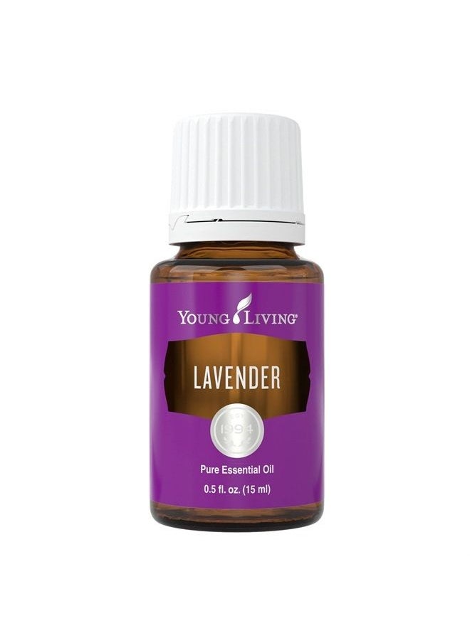 Young Living Lavender 15ml Essential Oil - 100% Pure Therapeutic Grade Aromatherapy Oil - Steam Distilled from Lavender Flowers - Made with Natural Ingredients  - Image 1