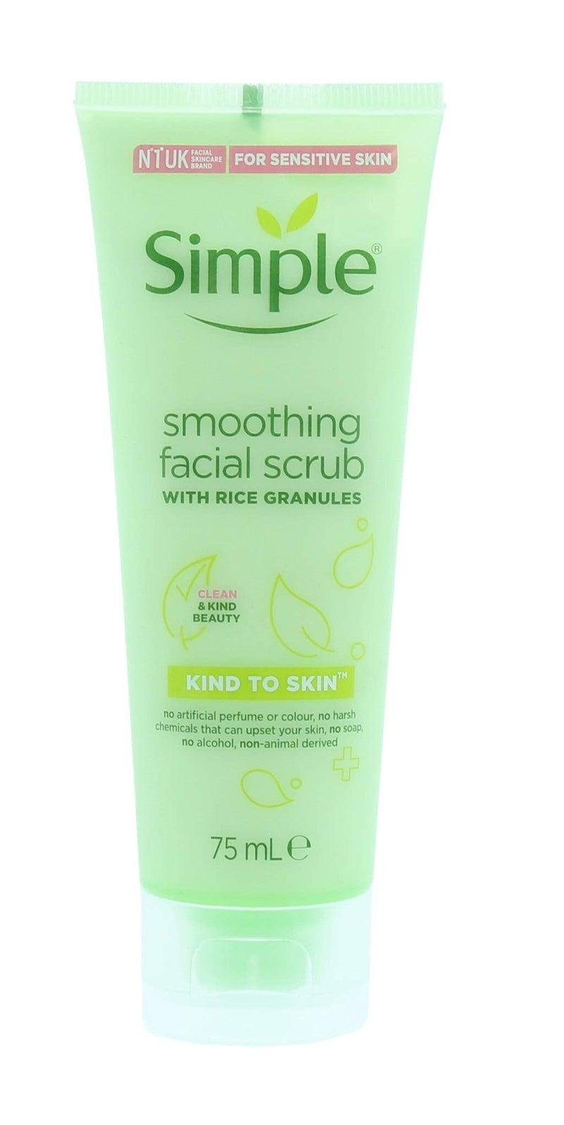 Simple Kind To Skin Pack Of 2 Smoothing Facial Scrub X 75ml