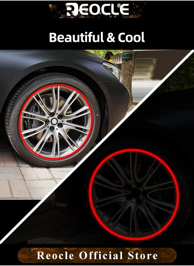 REOCLE 26FT Car Wheel Hub Rim Trim for Universal Vehicle Guard Protector Motorcycle Rubber Strip Molding Automotive Accessory Decorative for The Interior or Exterior of Cars & Trucks & SUVs  - Image 4