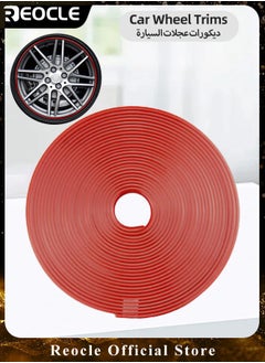 REOCLE 26FT Car Wheel Hub Rim Trim for Universal Vehicle Guard Protector Motorcycle Rubber Strip Molding Automotive Accessory Decorative for The Interior or Exterior of Cars & Trucks & SUVs  - Image 1