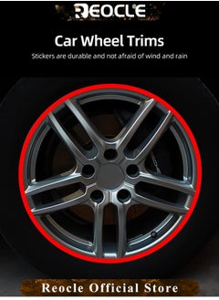 REOCLE 26FT Car Wheel Hub Rim Trim for Universal Vehicle Guard Protector Motorcycle Rubber Strip Molding Automotive Accessory Decorative for The Interior or Exterior of Cars & Trucks & SUVs  - Image 2