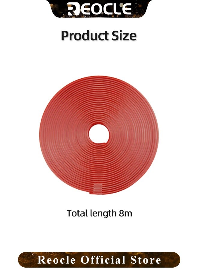 26FT Car Wheel Hub Rim Trim for Universal Vehicle Guard Protector Motorcycle Rubber Strip Molding Automotive Accessory Decorative for The Interior or Exterior of Cars & Trucks & SUVs