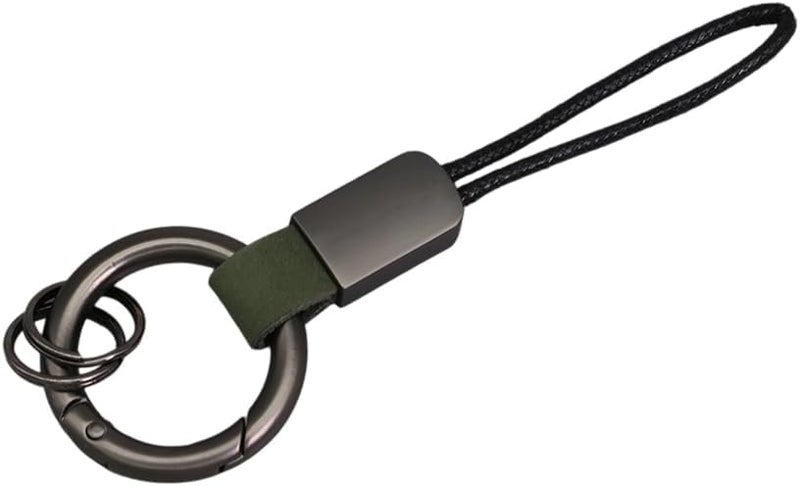 Simulated Leather Keychain With And Adjustable Wrist Strap Trendy Holder For Car Keys Organization - Image 4