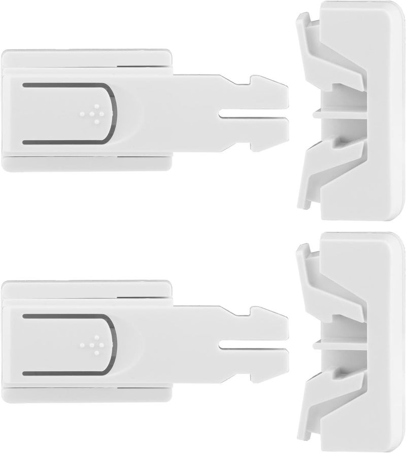 BNYTXV Fridge Lock 2PCS Freezer Lock Refrigerator Locks for Kids ChildProof Child Safety Lock for Oven Fridge Door Latch - Image 1