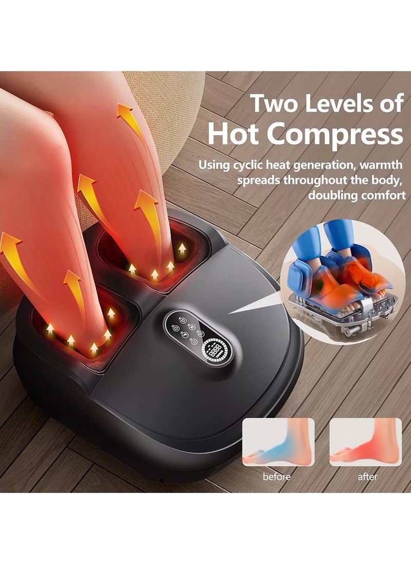 Generic - Smart Foot Massager, 5 Modes, 9 Levels, 8D Air Cushion, Full Coverage for Legs and Feet, Heating and Kneading, 60W, 5-30min Timer, 40-50°C - Image 1