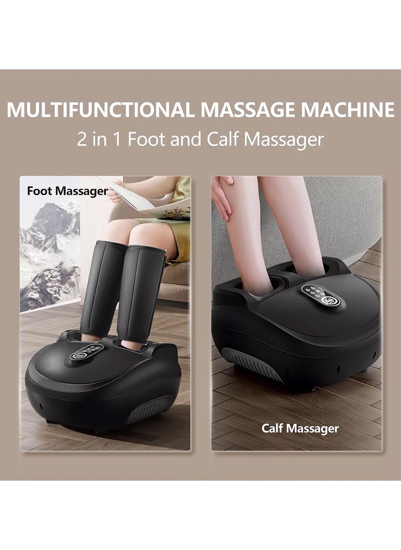Generic - Smart Foot Massager, 5 Modes, 9 Levels, 8D Air Cushion, Full Coverage for Legs and Feet, Heating and Kneading, 60W, 5-30min Timer, 40-50°C - Image 1