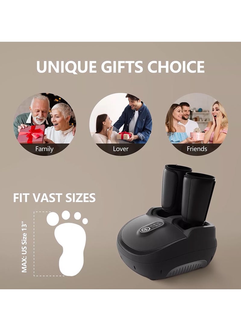 Generic - Smart Foot Massager, 5 Modes, 9 Levels, 8D Air Cushion, Full Coverage for Legs and Feet, Heating and Kneading, 60W, 5-30min Timer, 40-50°C - Image 1